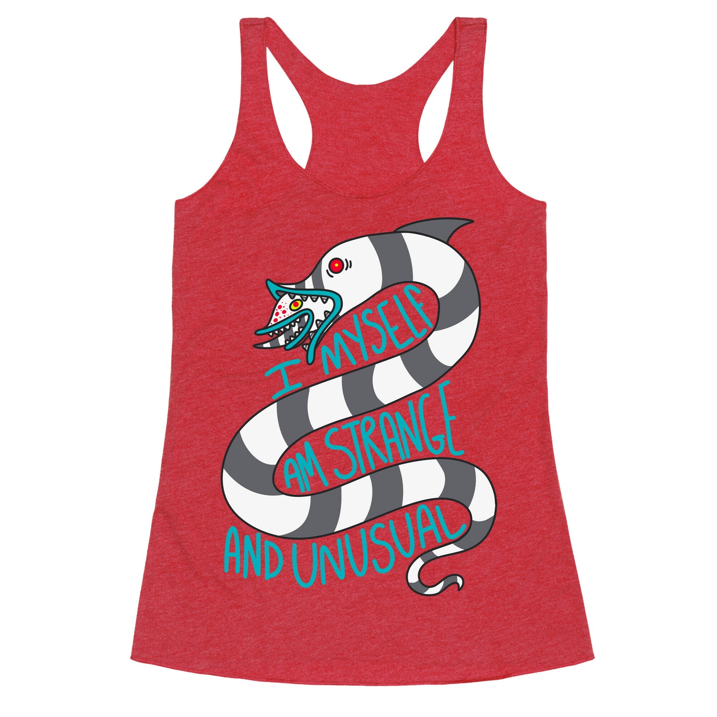 I Myself Am Strange and Unusual  Racerback Tank