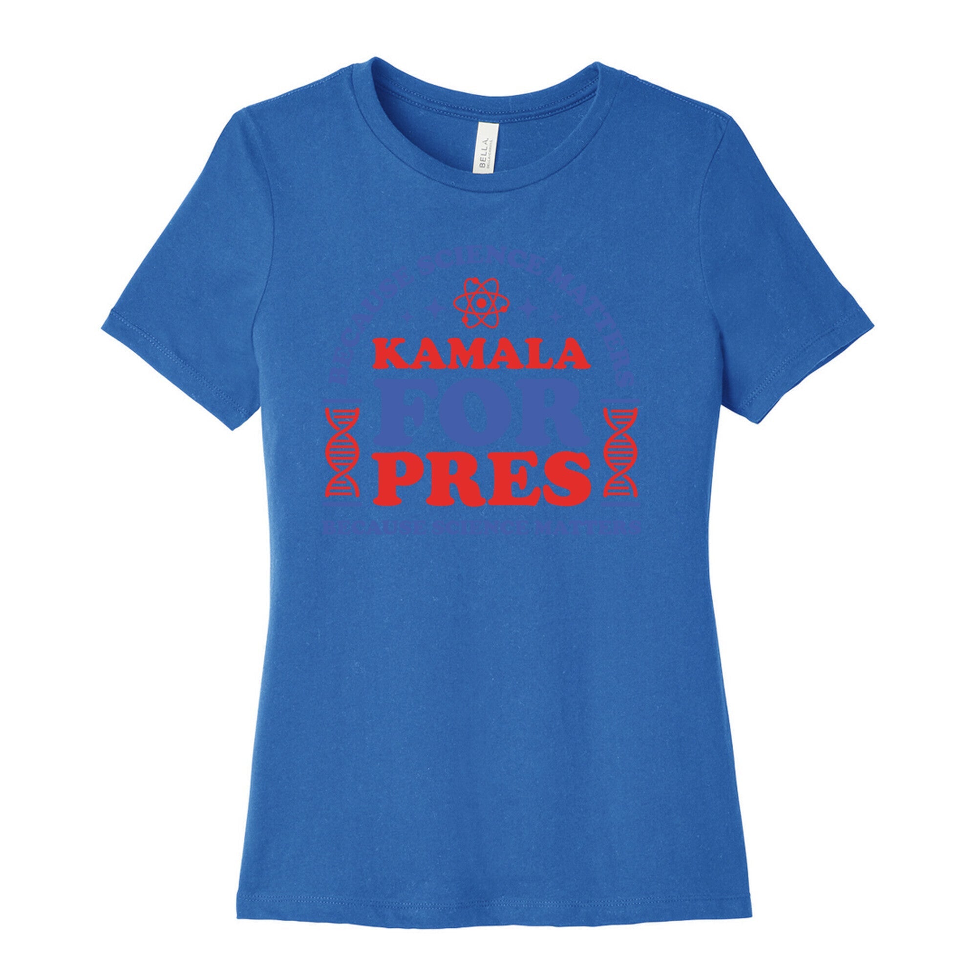 Kamala Because Science Matters Womens Cotton Tee