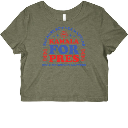 Kamala Because Science Matters Graphic Baby Tee