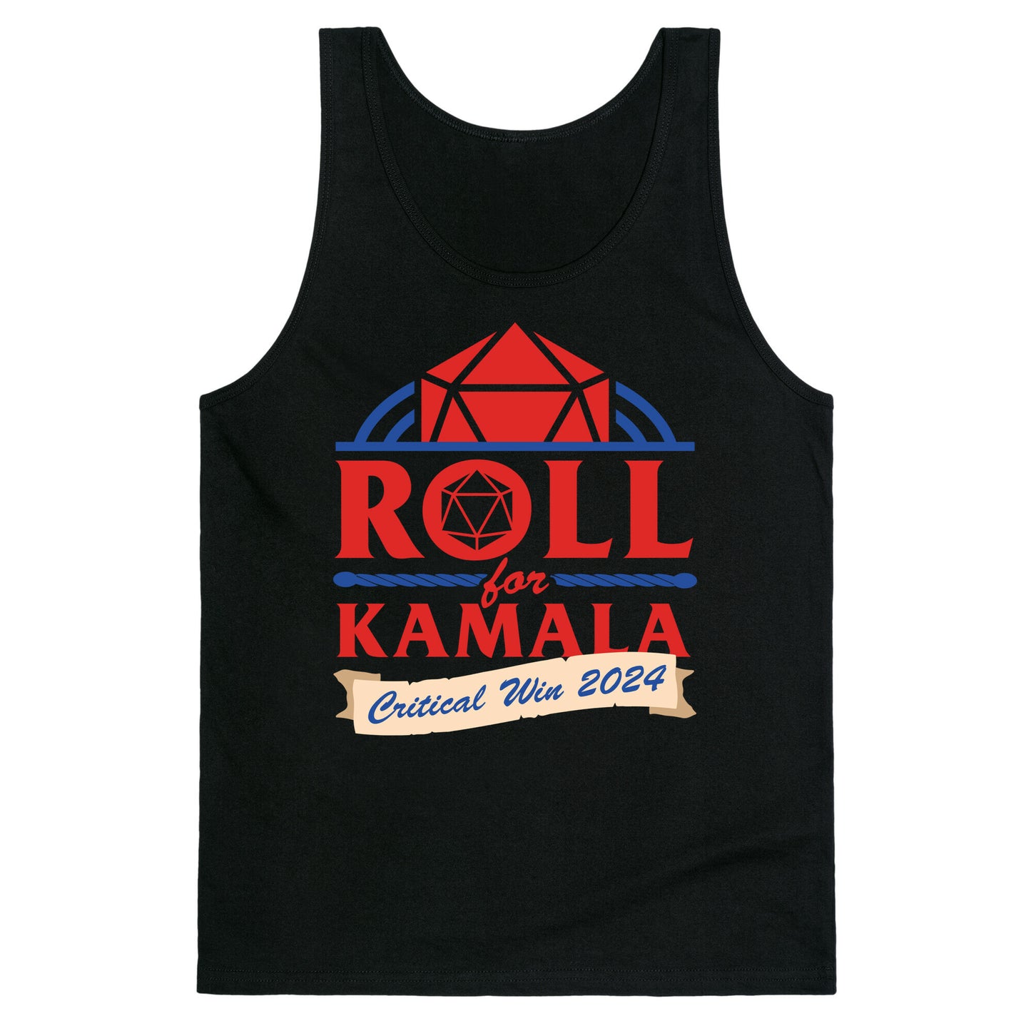 Roll for Kamala: Critical Win 2024 Tank Top