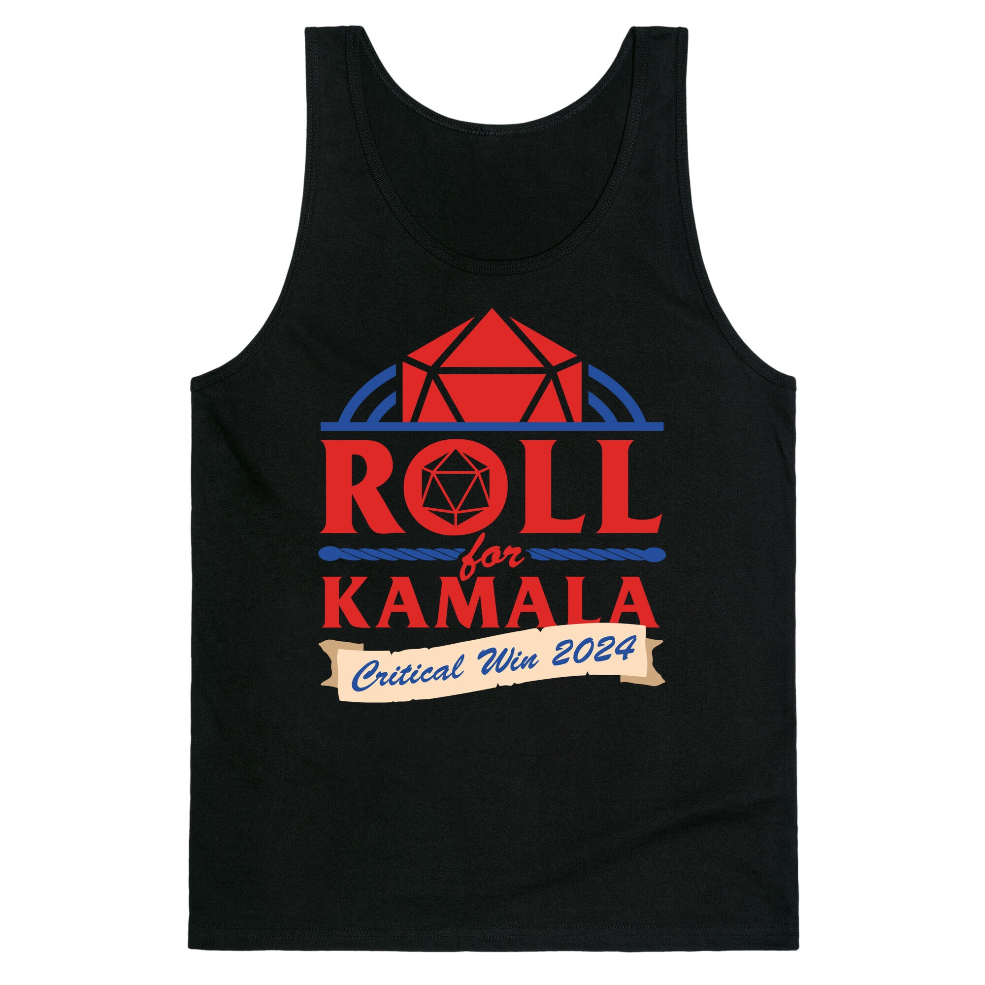 Roll for Kamala: Critical Win 2024 Tank Top