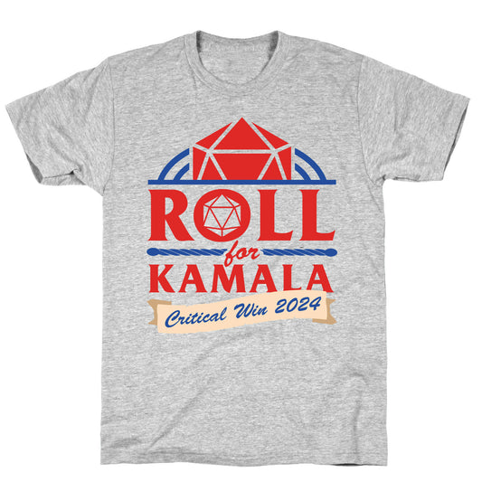 Roll for Kamala: Critical Win 2024 T-Shirt