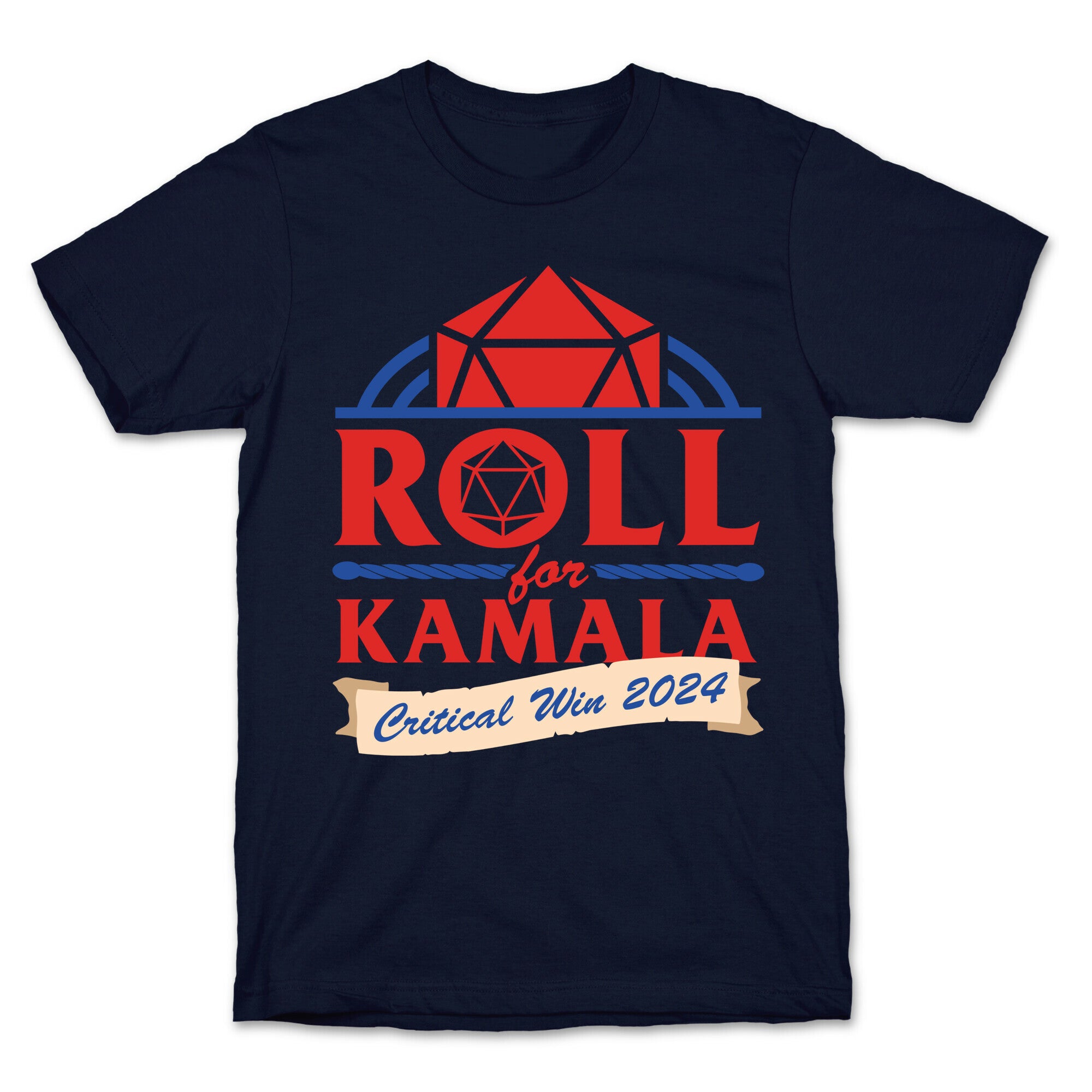 Roll for Kamala: Critical Win 2024 T-Shirt
