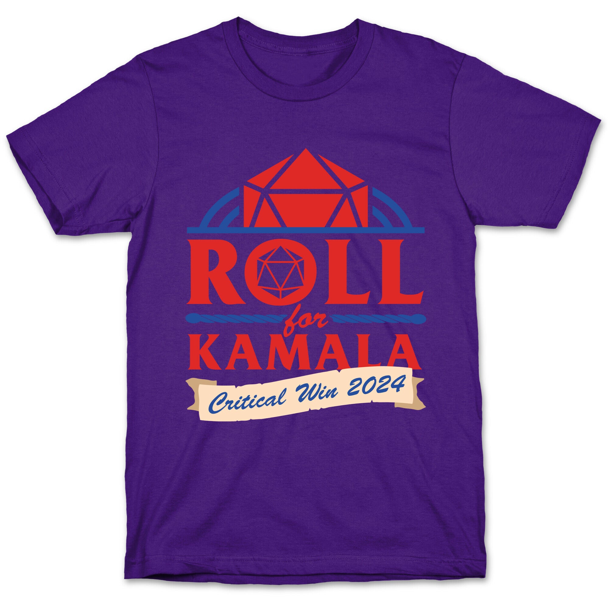 Roll for Kamala: Critical Win 2024 T-Shirt