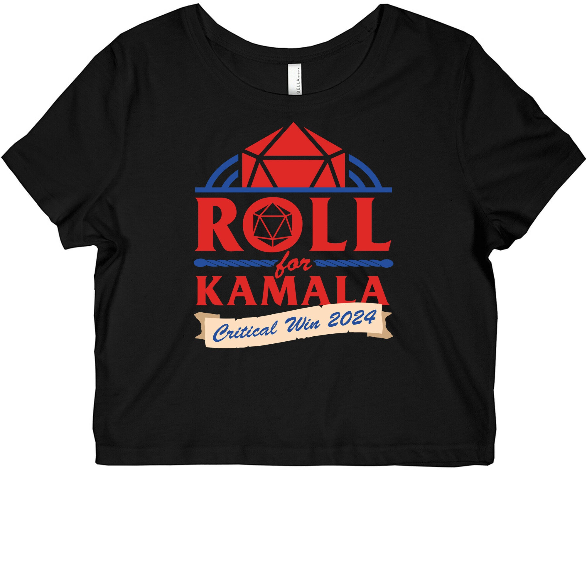Roll for Kamala: Critical Win 2024 Graphic Baby Tee