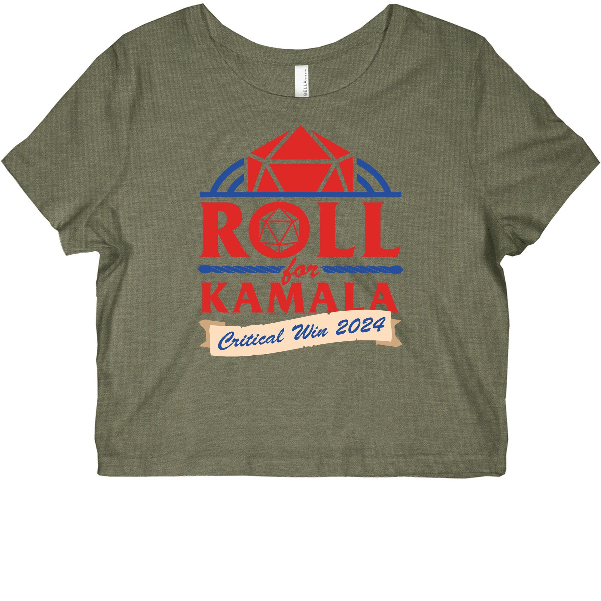 Roll for Kamala: Critical Win 2024 Graphic Baby Tee