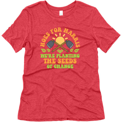 Hoes for Harris Womens Triblend Tee