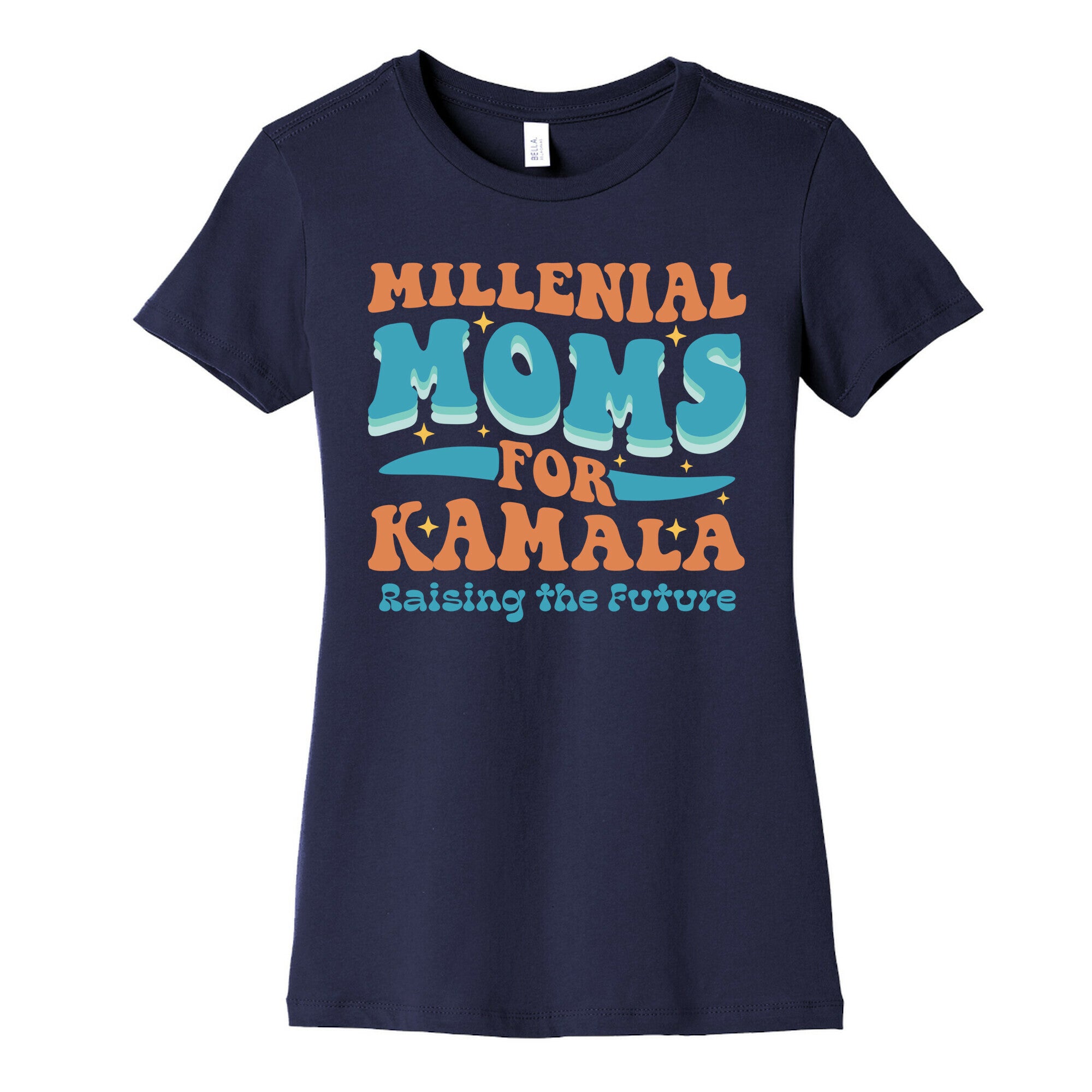 Millennial Moms for Kamala Womens Cotton Tee