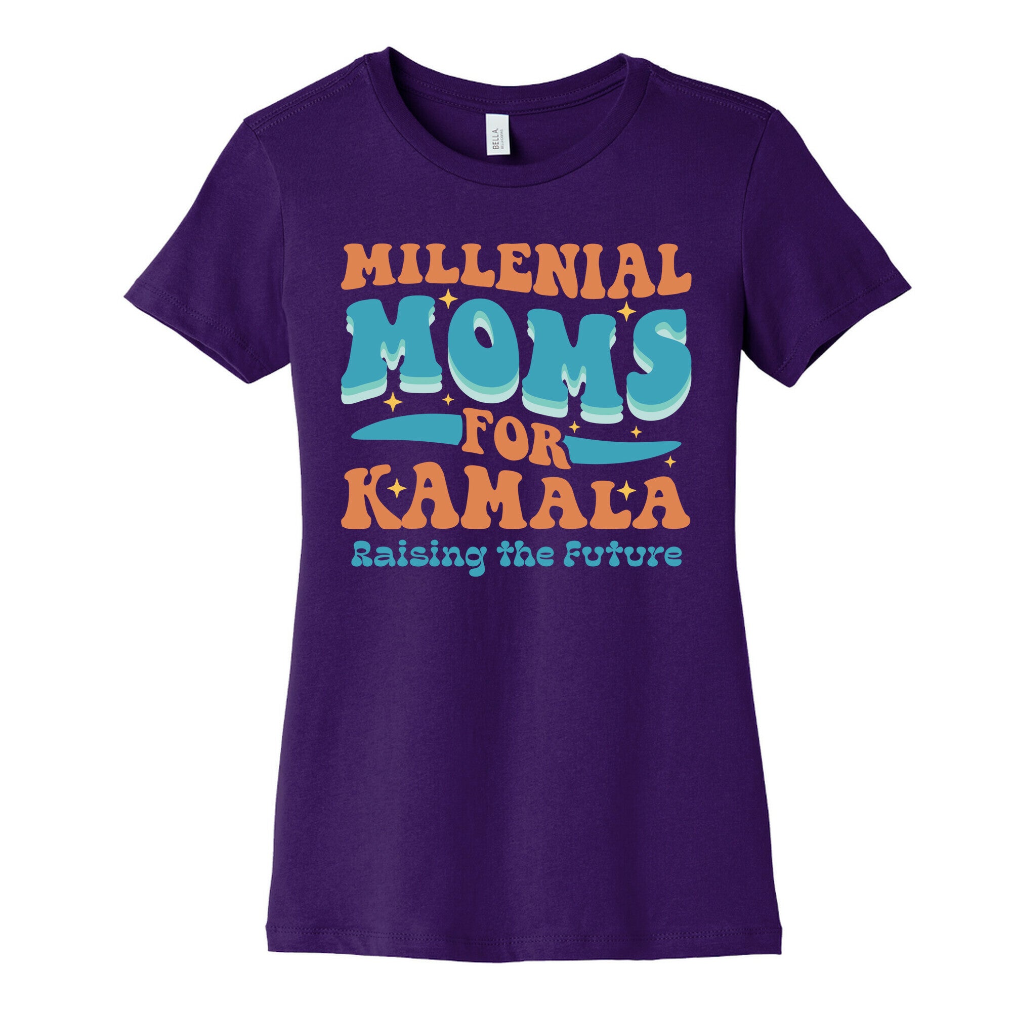 Millennial Moms for Kamala Womens Cotton Tee