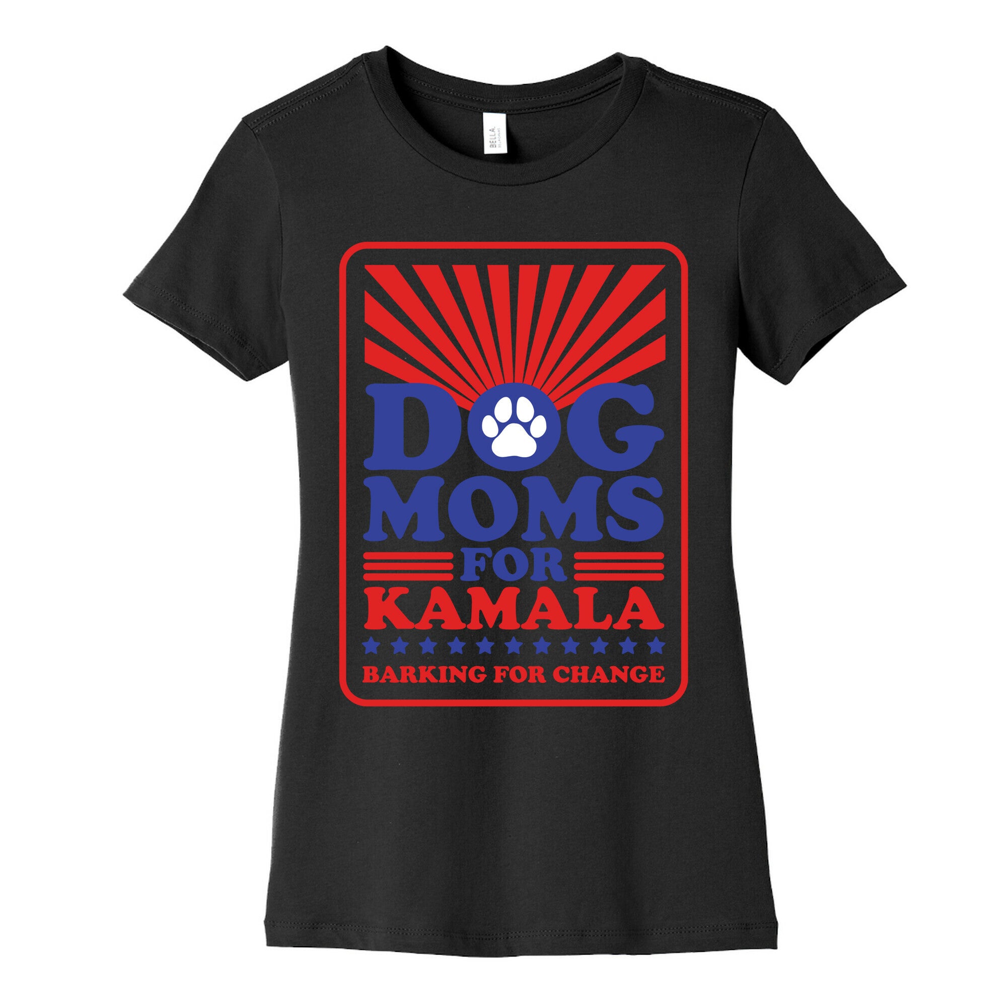 Dog Moms for Kamala Womens Cotton Tee