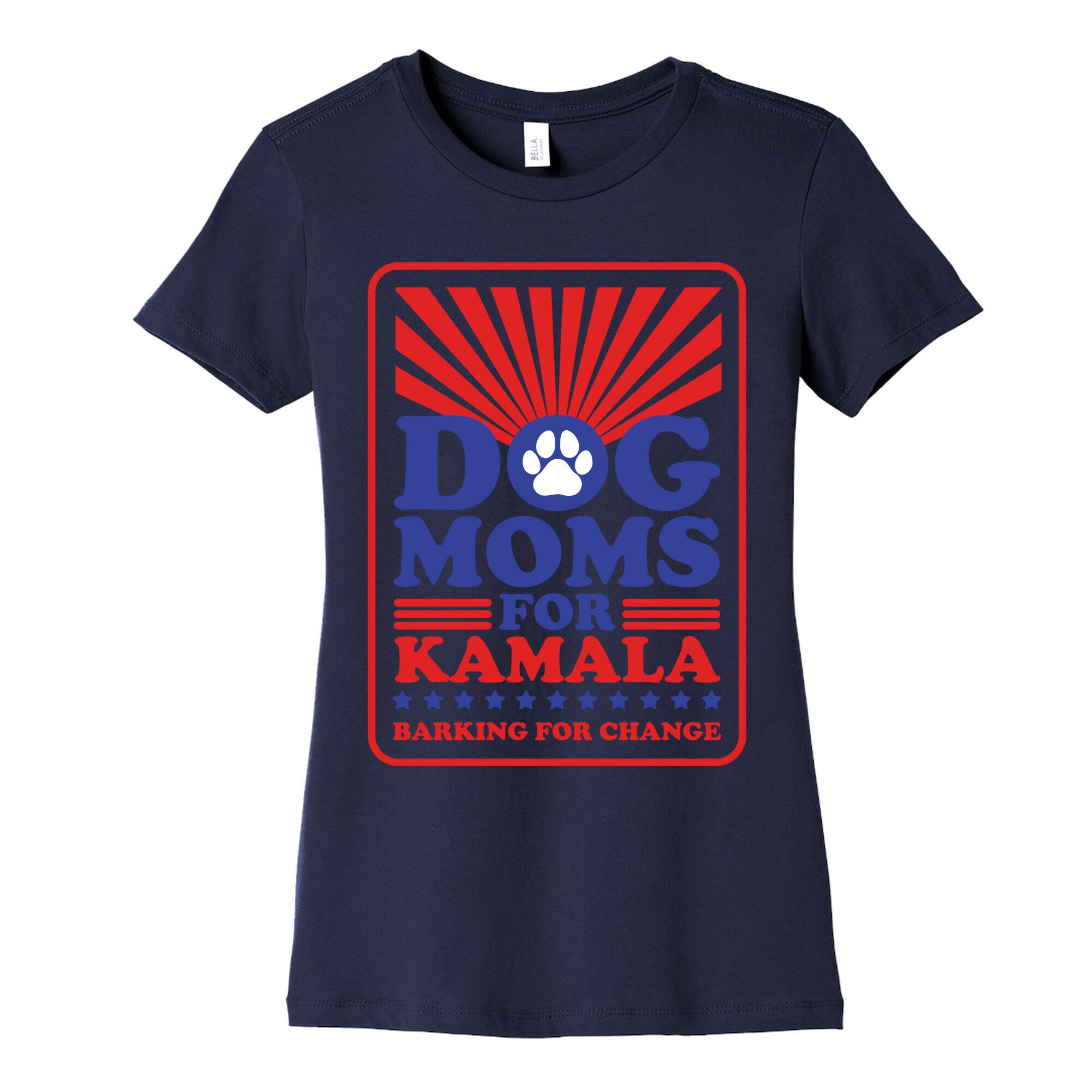 Dog Moms for Kamala Womens Cotton Tee