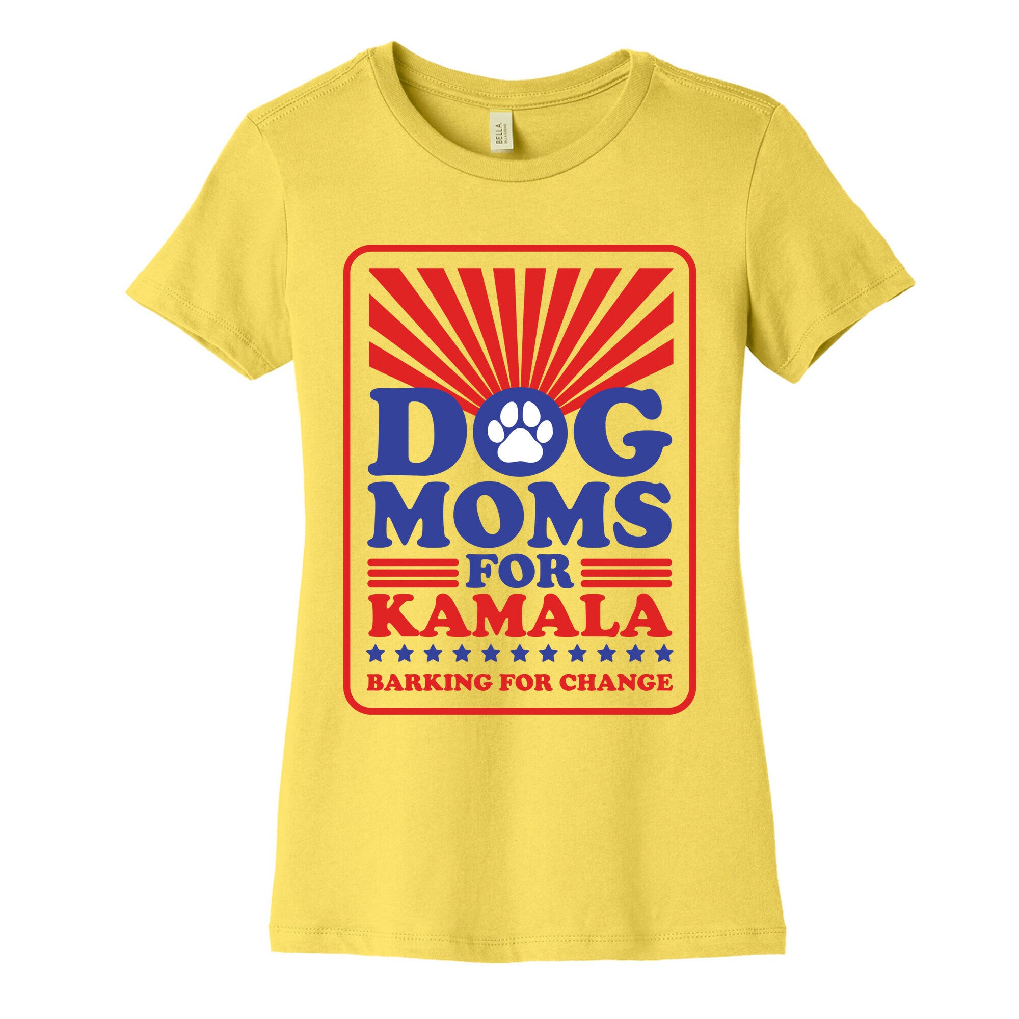Dog Moms for Kamala Womens Cotton Tee