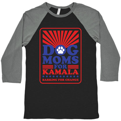 Dog Moms for Kamala Baseball Tee