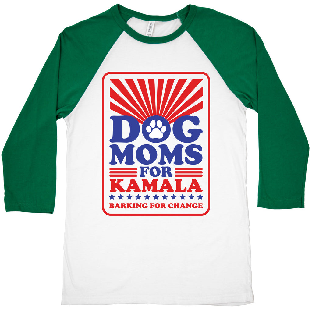 Dog Moms for Kamala Baseball Tee