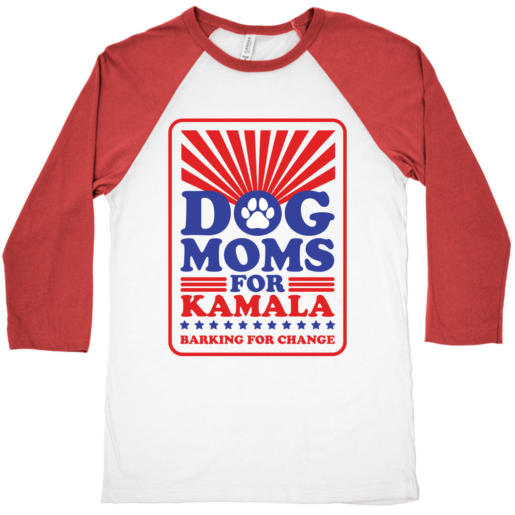Dog Moms for Kamala Baseball Tee