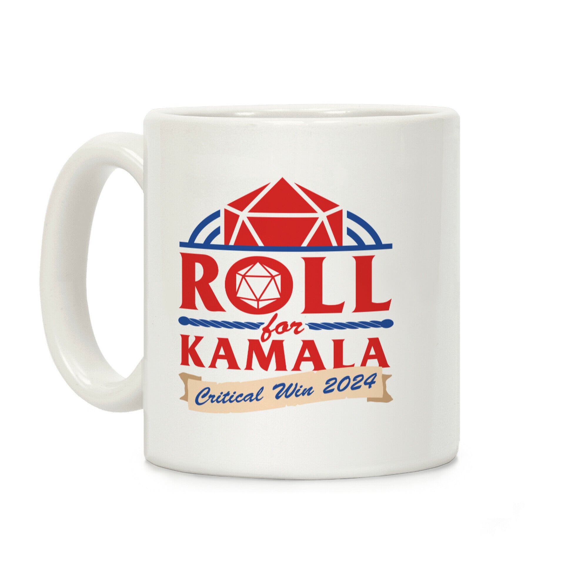 Roll for Kamala: Critical Win 2024 Coffee Mug
