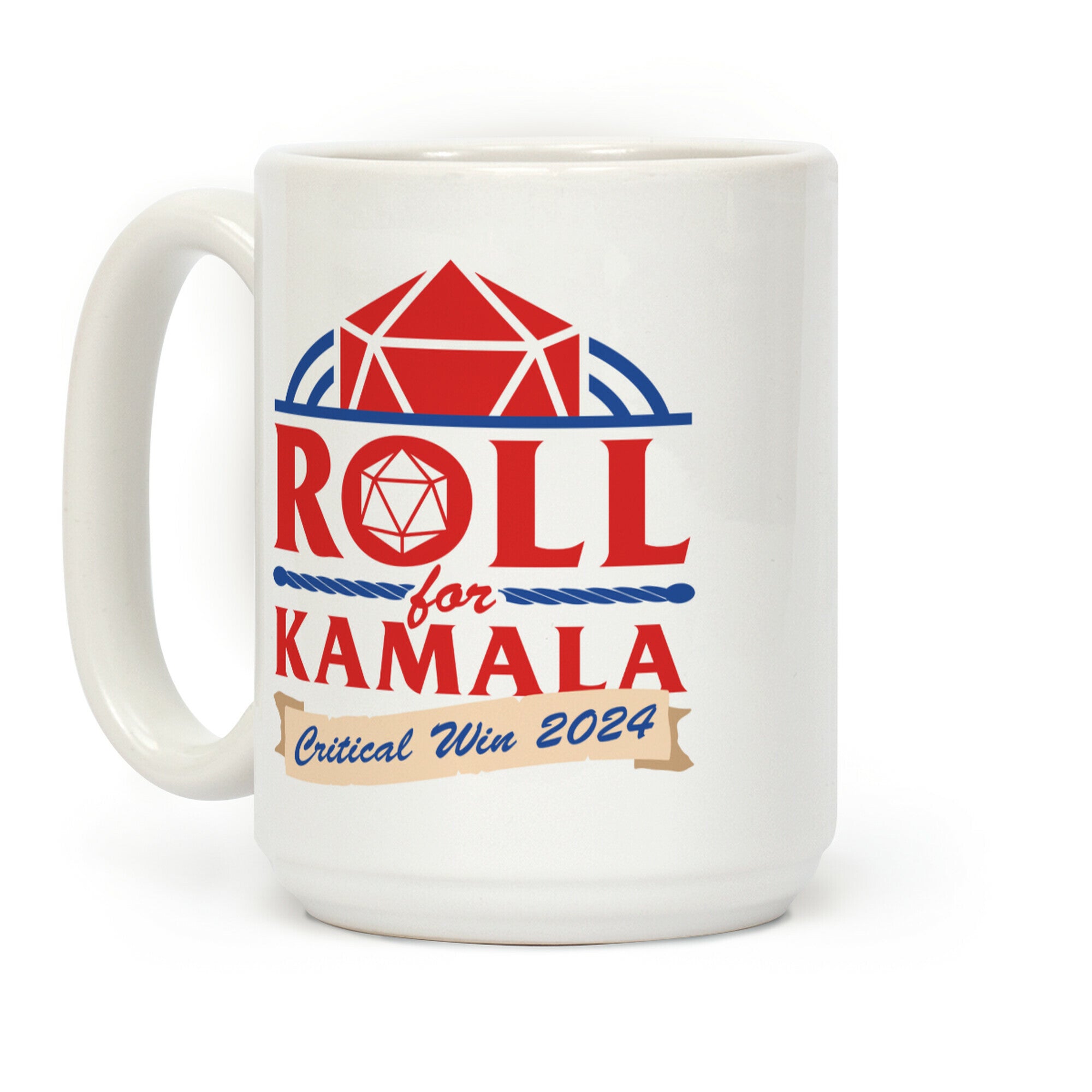 Roll for Kamala: Critical Win 2024 Coffee Mug