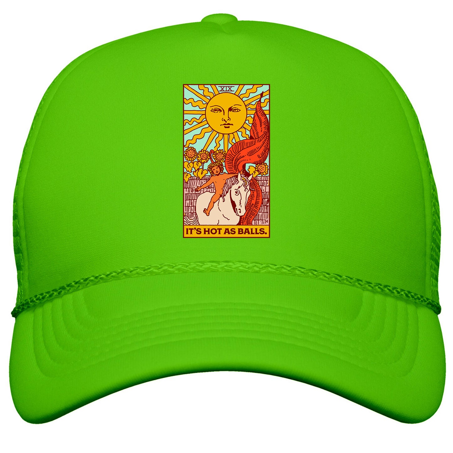 Its Hot As Balls \(The Sun Tarot\) Snapback Trucker Hat