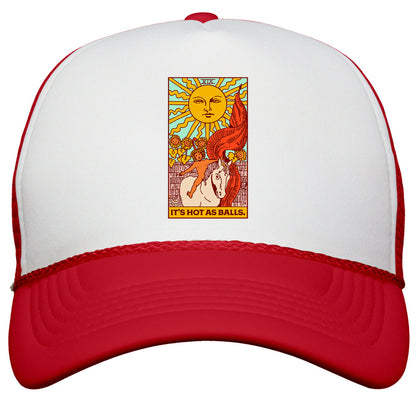 Its Hot As Balls \(The Sun Tarot\) Snapback Trucker Hat