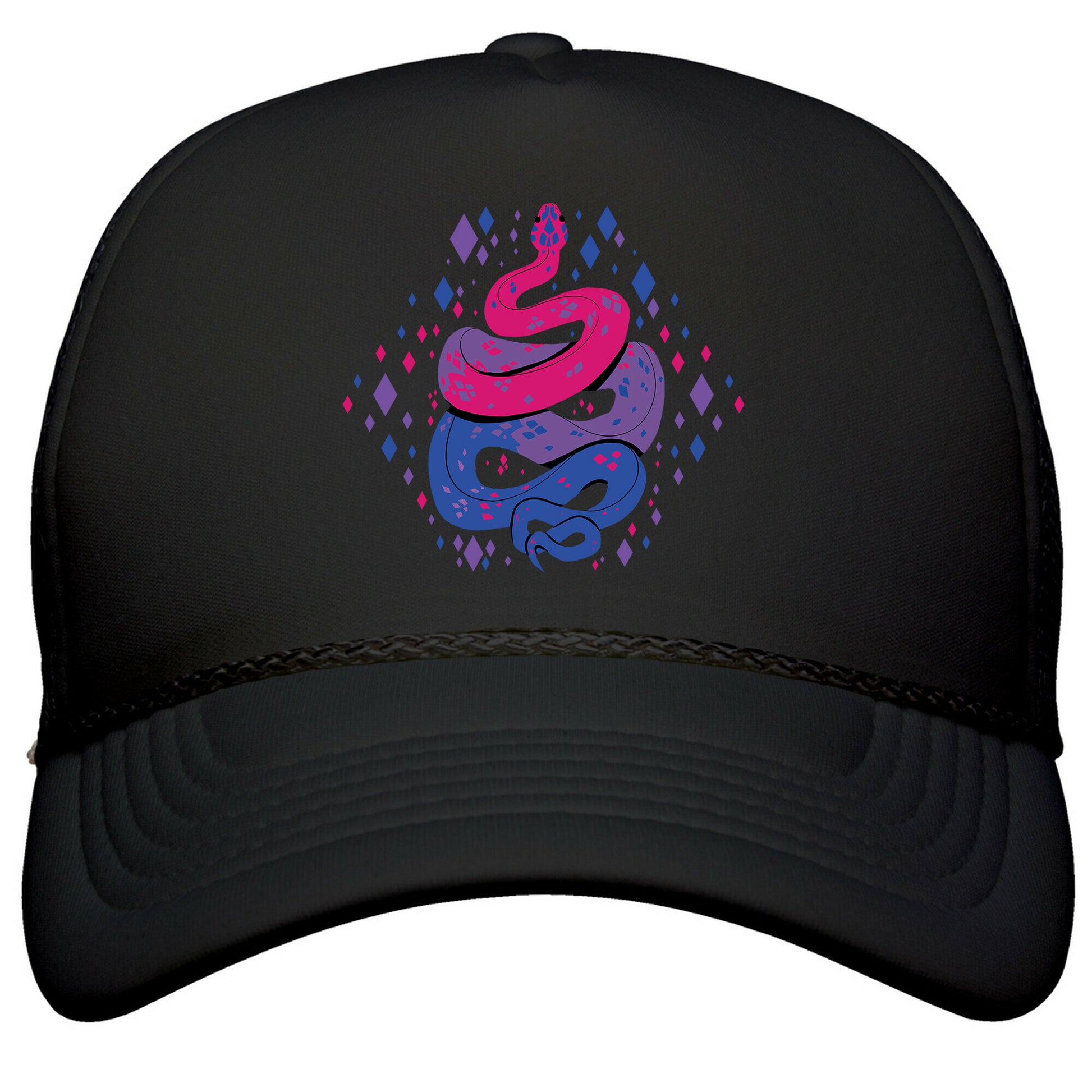 Pride Snakes: bi Snapback Trucker Hat