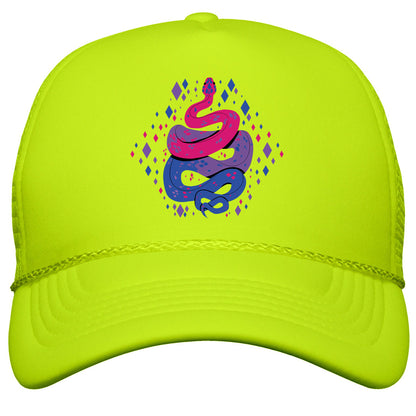 Pride Snakes: bi Snapback Trucker Hat