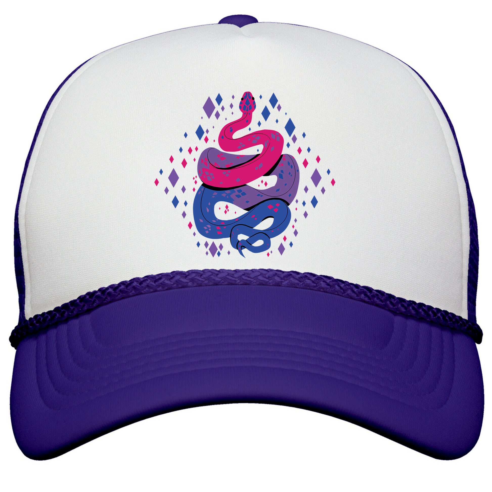 Pride Snakes: bi Snapback Trucker Hat