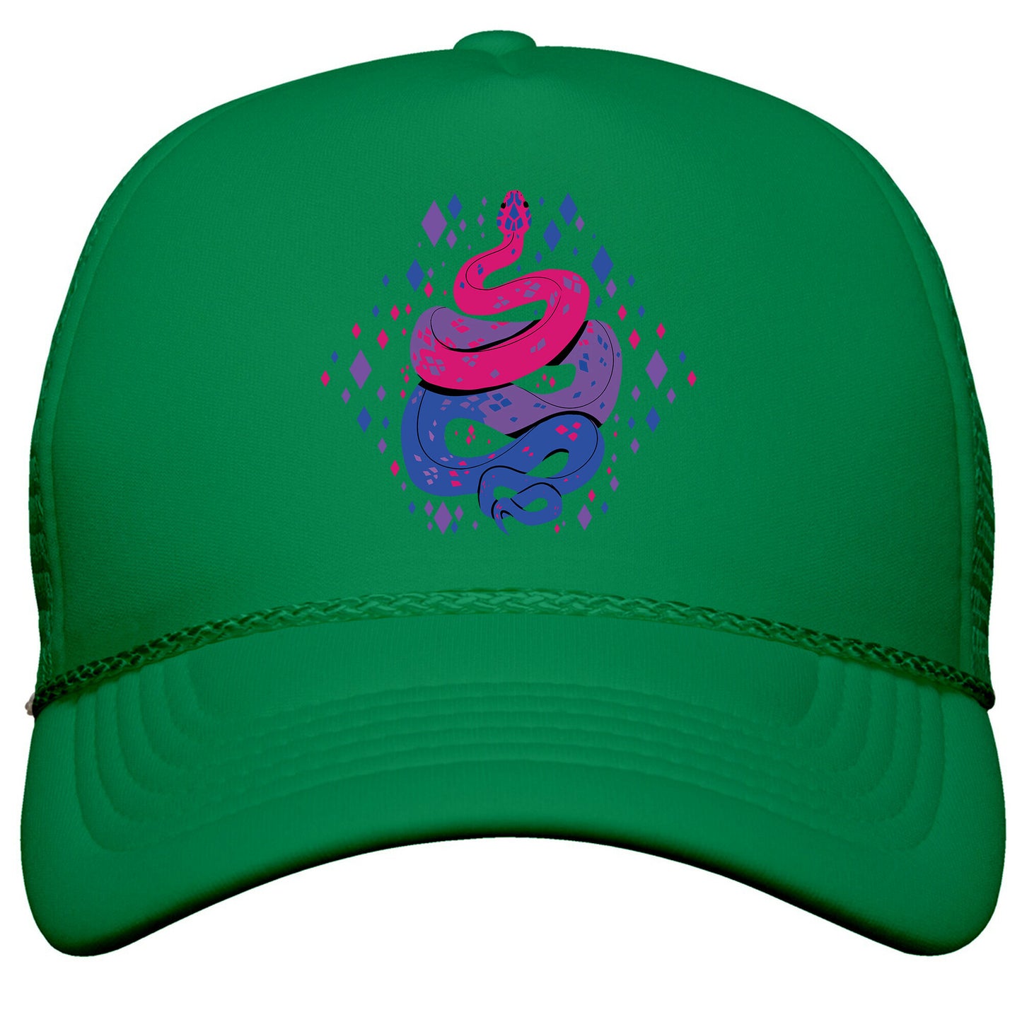 Pride Snakes: bi Snapback Trucker Hat