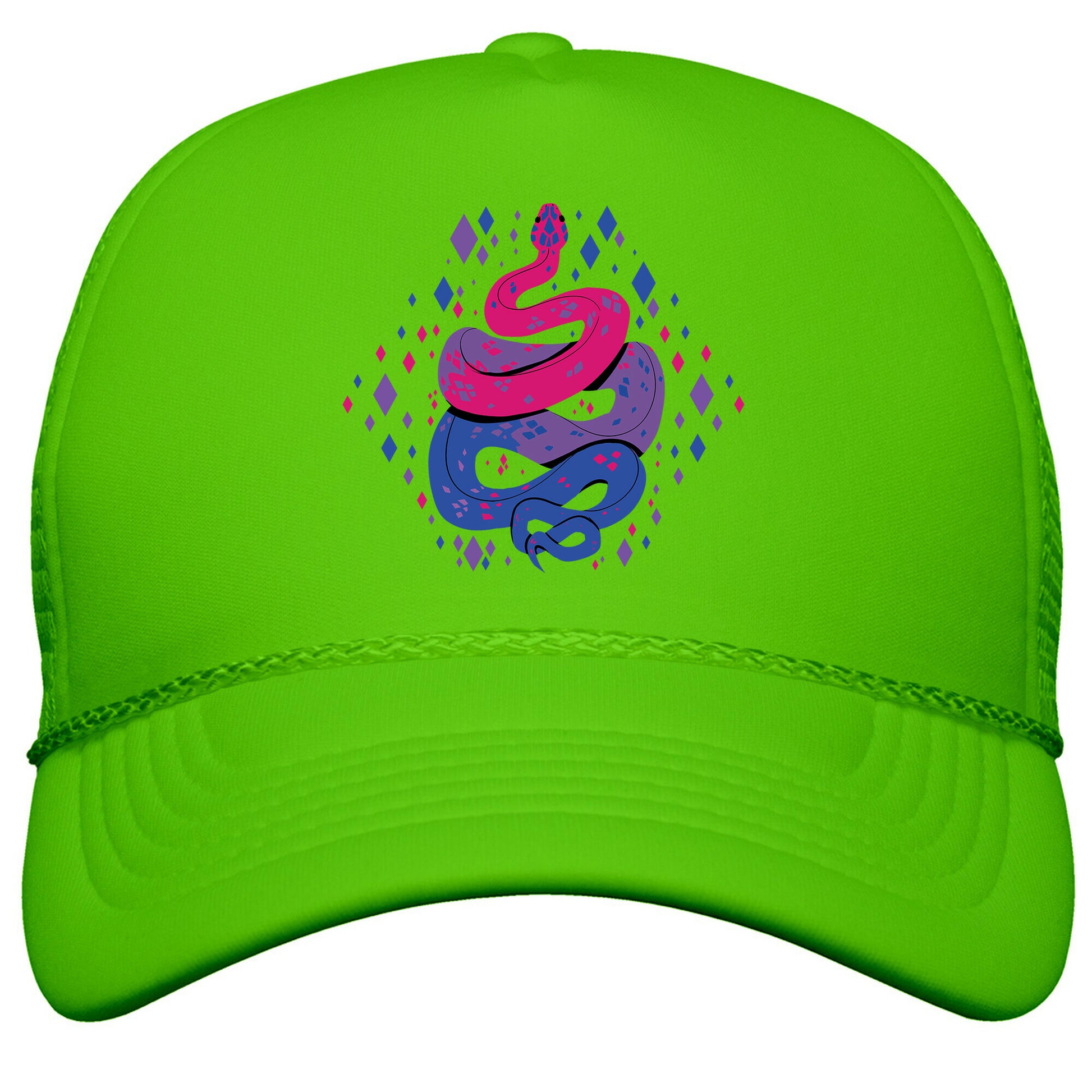 Pride Snakes: bi Snapback Trucker Hat