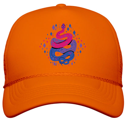 Pride Snakes: bi Snapback Trucker Hat