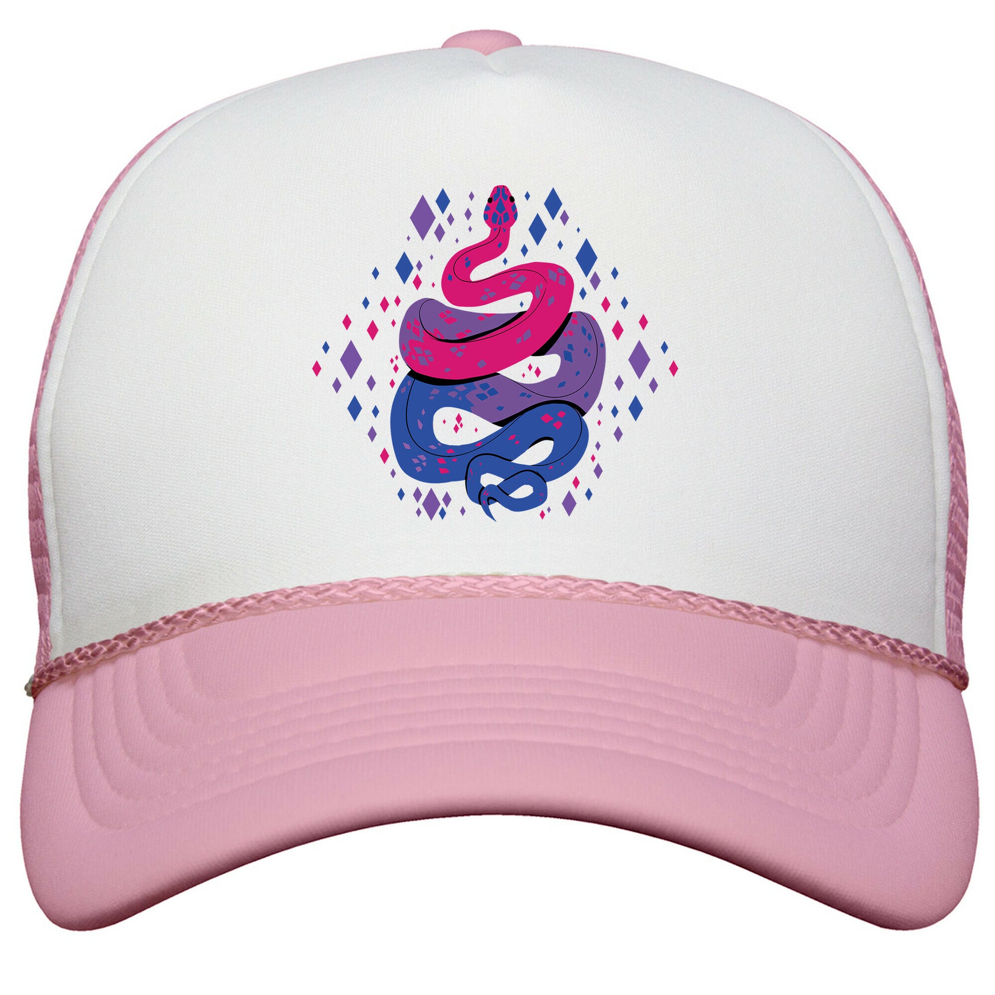 Pride Snakes: bi Snapback Trucker Hat