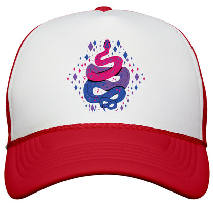 Pride Snakes: bi Snapback Trucker Hat