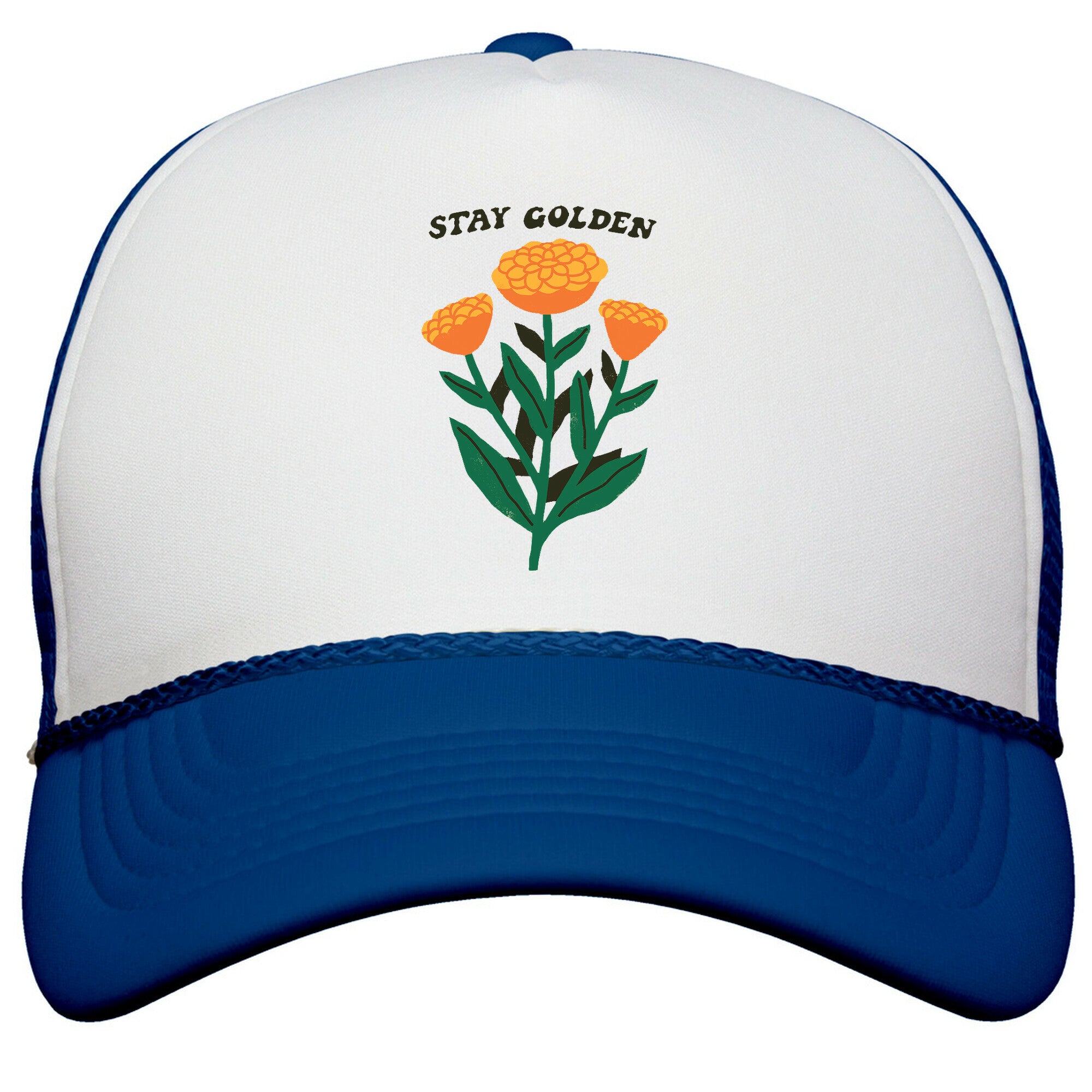 Stay Golden Marigolds Snapback Trucker Hat