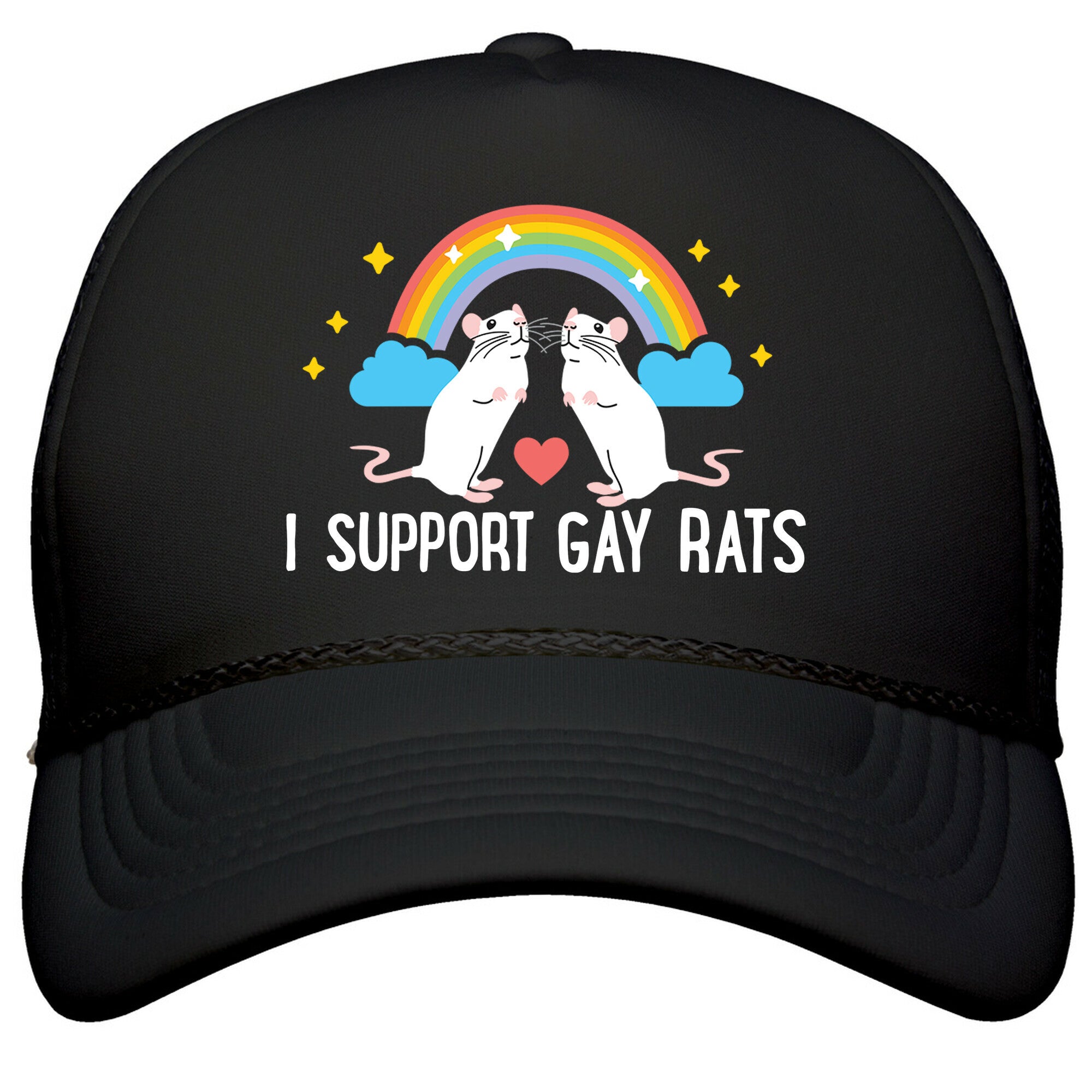 I Support Gay Rats Snapback Trucker Hat