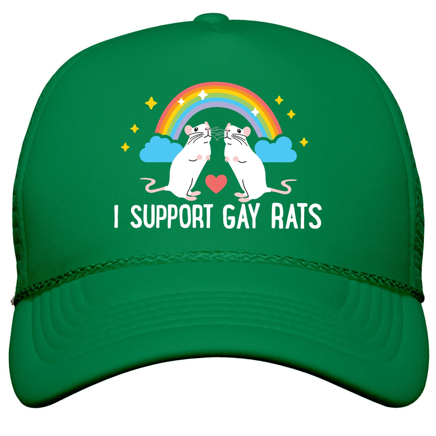 I Support Gay Rats Snapback Trucker Hat