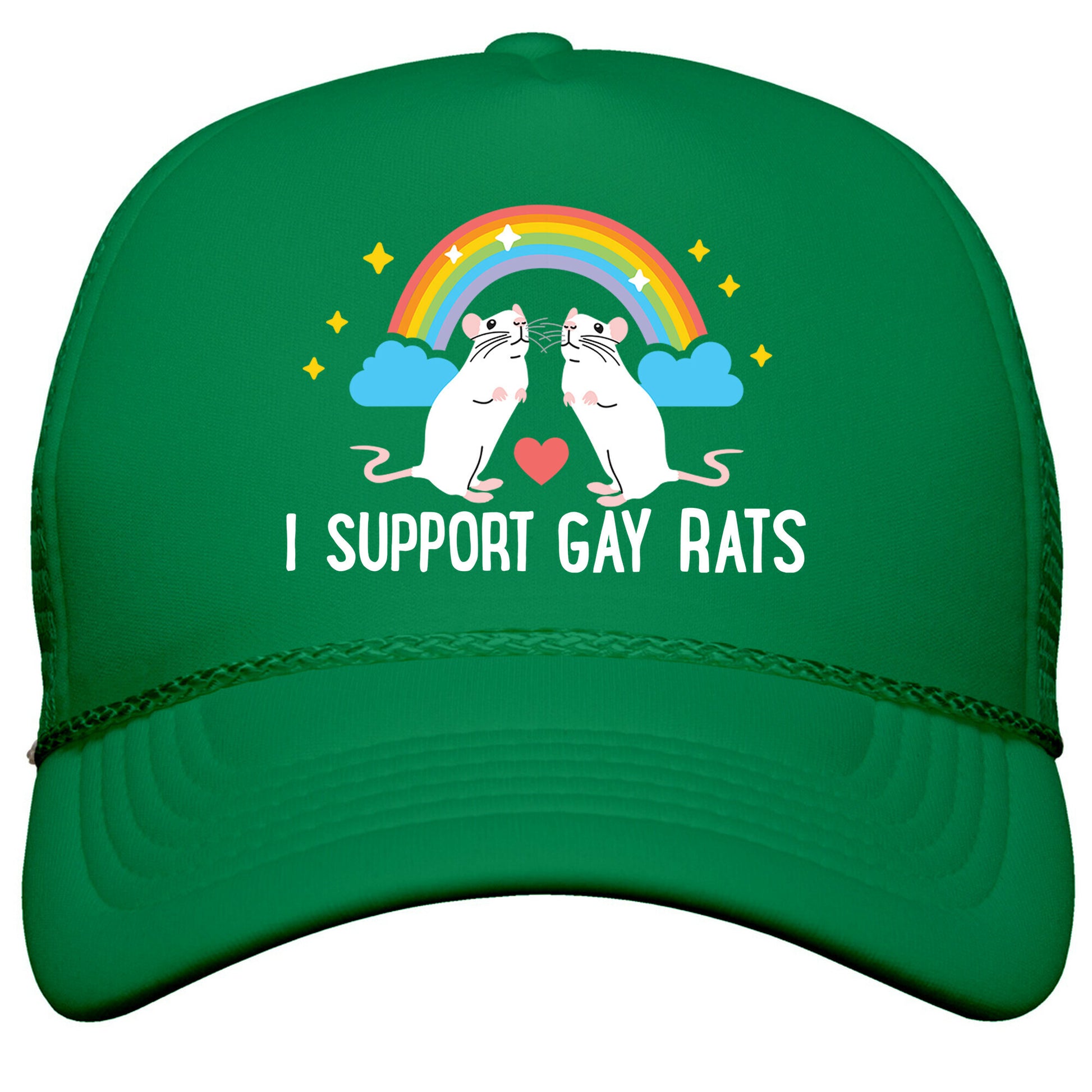 I Support Gay Rats Snapback Trucker Hat