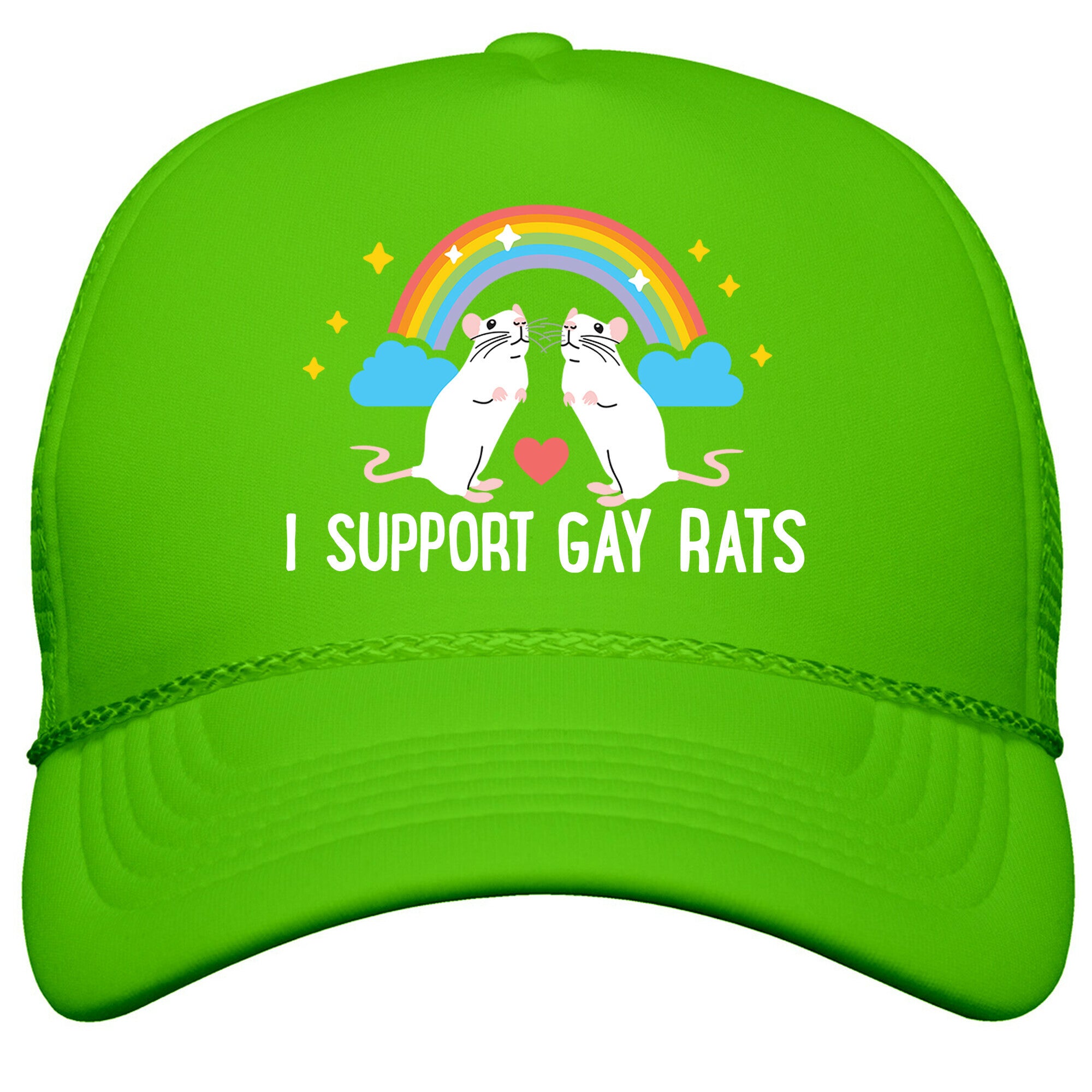 I Support Gay Rats Snapback Trucker Hat