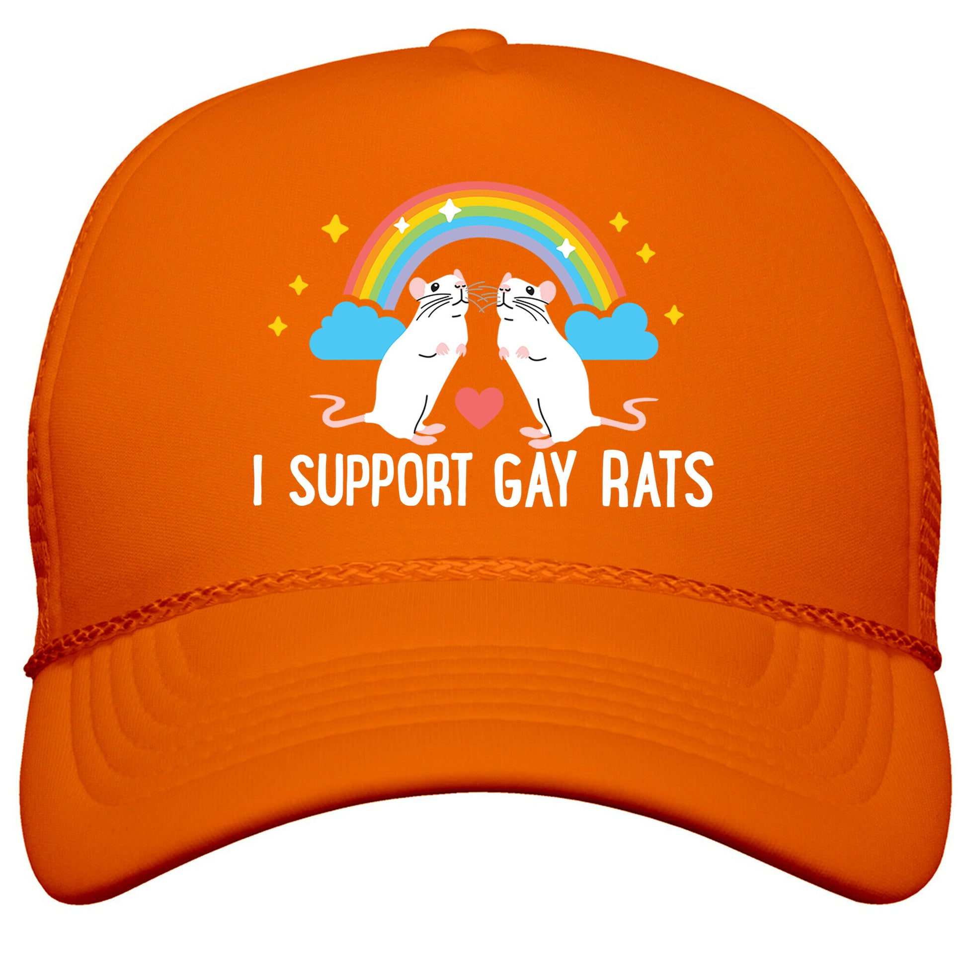 I Support Gay Rats Snapback Trucker Hat
