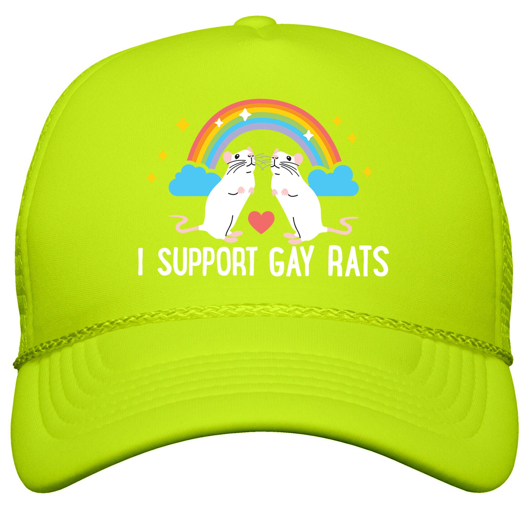 I Support Gay Rats Snapback Trucker Hat