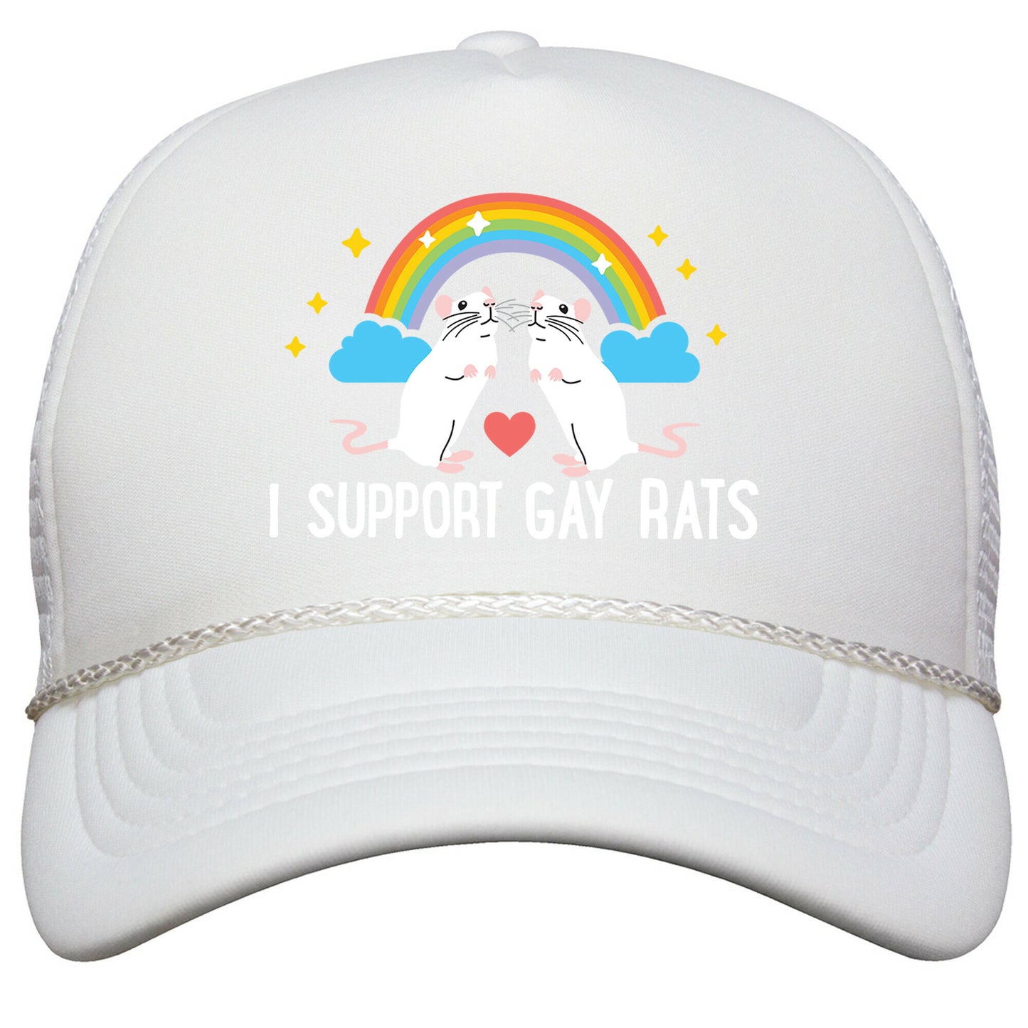 I Support Gay Rats Snapback Trucker Hat