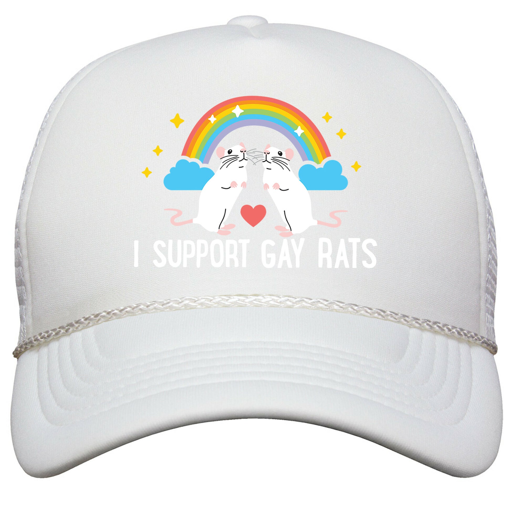 I Support Gay Rats Snapback Trucker Hat