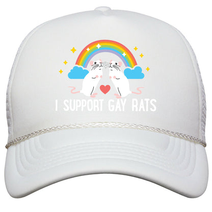 I Support Gay Rats Snapback Trucker Hat
