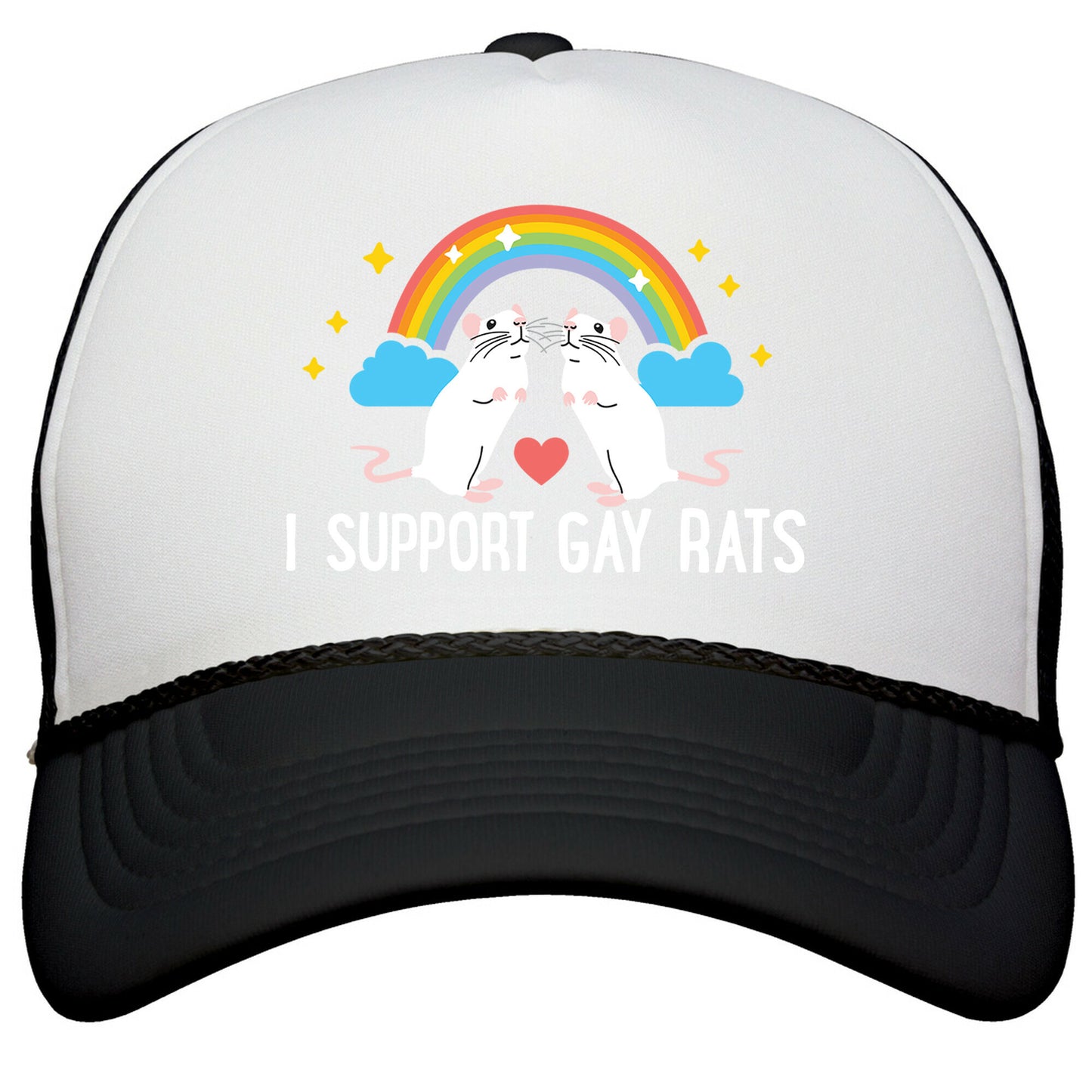 I Support Gay Rats Snapback Trucker Hat