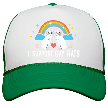 I Support Gay Rats Snapback Trucker Hat