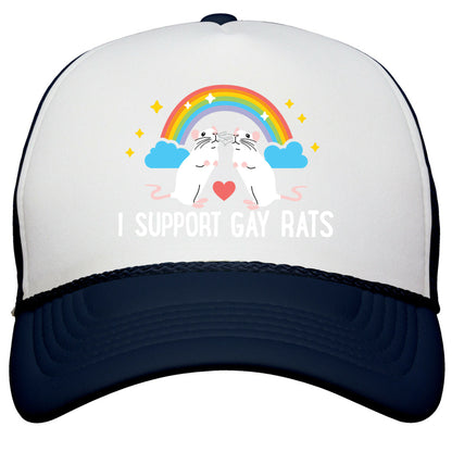 I Support Gay Rats Snapback Trucker Hat