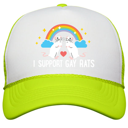 I Support Gay Rats Snapback Trucker Hat