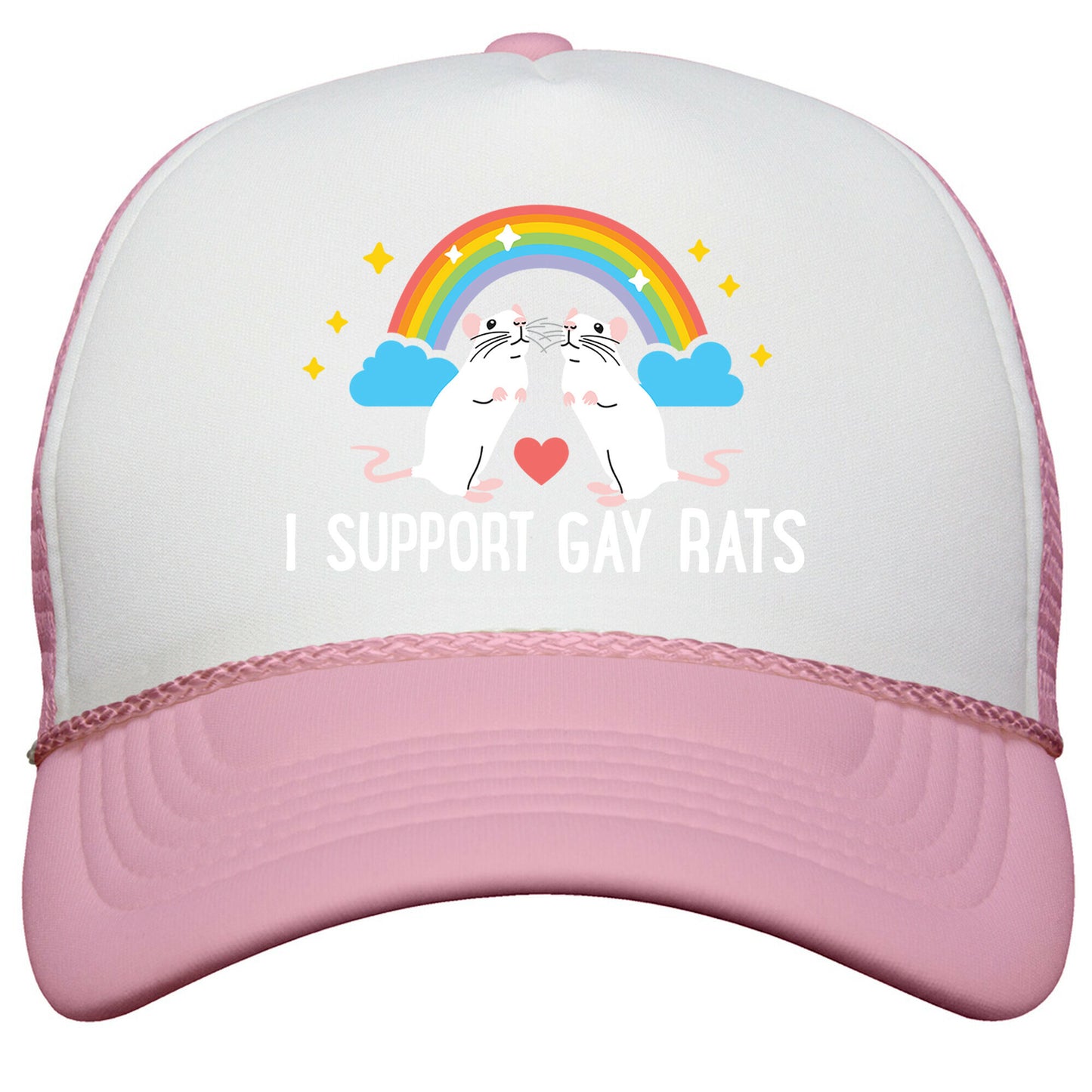 I Support Gay Rats Snapback Trucker Hat
