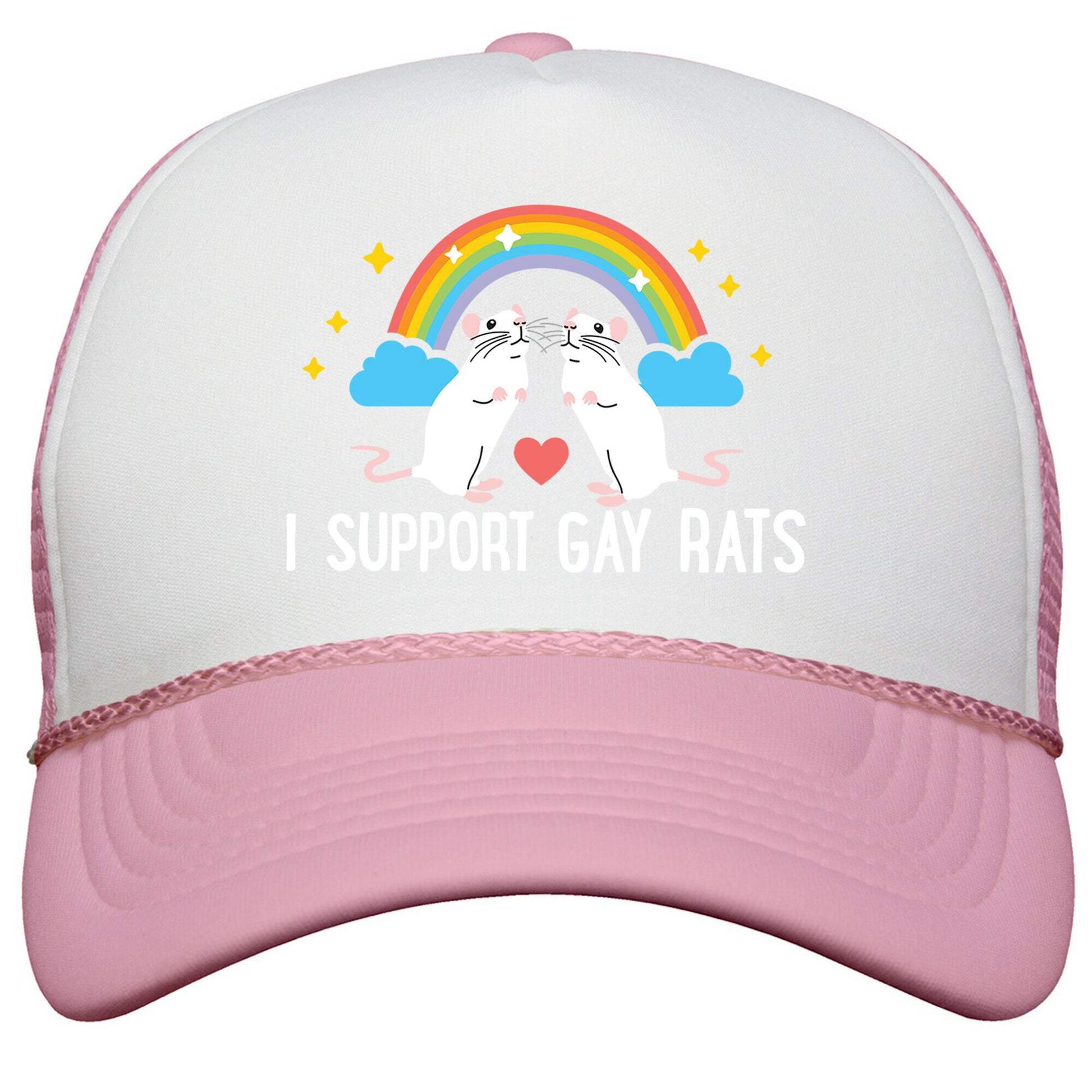 I Support Gay Rats Snapback Trucker Hat