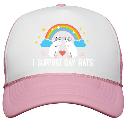 I Support Gay Rats Snapback Trucker Hat