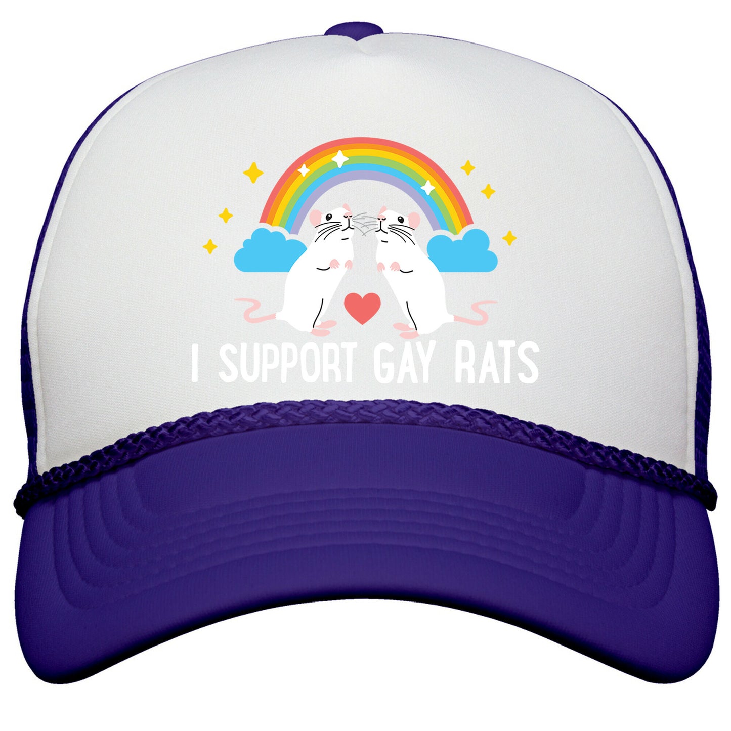 I Support Gay Rats Snapback Trucker Hat