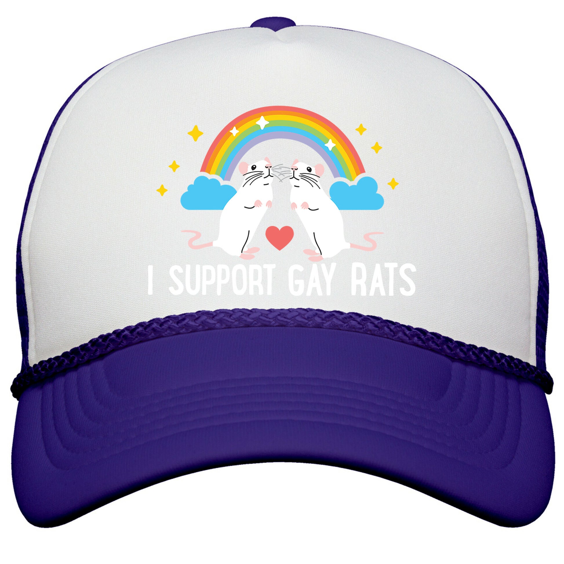 I Support Gay Rats Snapback Trucker Hat